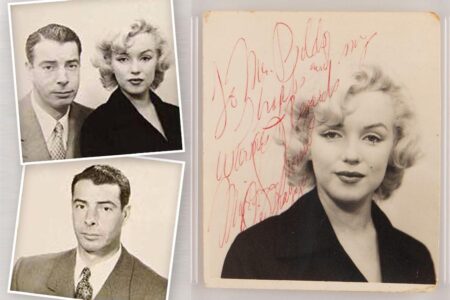 Signed Marilyn Monroe passport photo taken for honeymoon with Joe DiMaggio sells for over K at auction