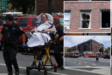 Blazing inferno tears through Bay Ridge building in Brooklyn, injuring 4 including firefighter
