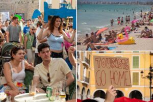 Summer beach battle between locals and visitors heats up as overtourism soars