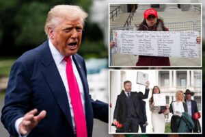 Trump rages against ‘weaklings’ and ‘past supporters’ buying into ‘Epstein hoax’