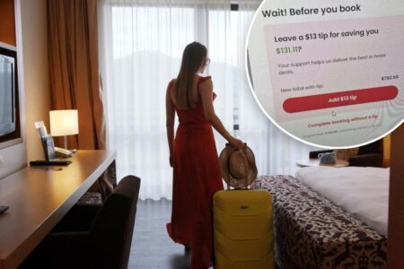 Even hotel booking websites are now pleading for tips just for reserving a room: ‘This is organized crime’