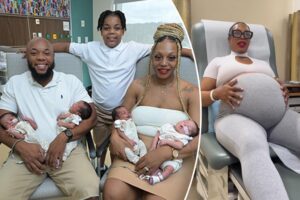 Couple shocked to become rare parents to have quadruplets conceived naturally: ‘I didn’t think it was gonna be four!’