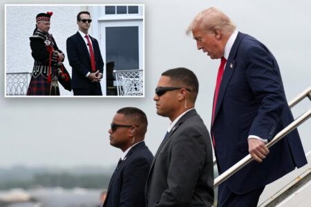 Secret Service agent protecting Trump tried to sneak wife onto transport plane to Scotland