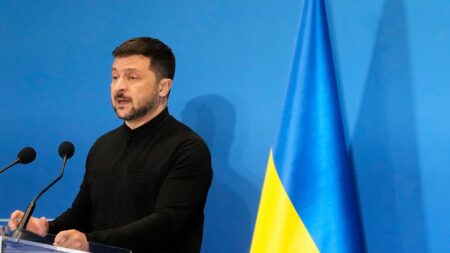 Russia launched 26 missiles and 597 drones at Ukraine, Zelenskyy said