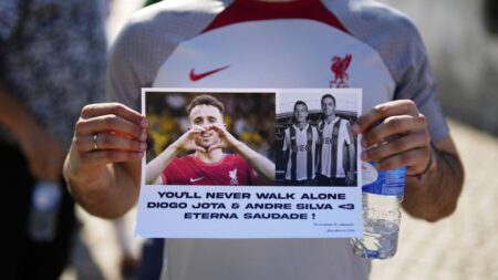 Thousands gather to bid farewell to Diogo Jota, André Silva at funeral