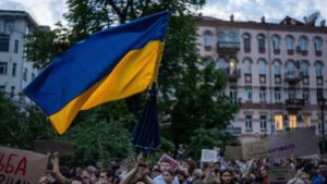 No, video doesn’t show anti-Zelenskyy protest over peace deal refusal