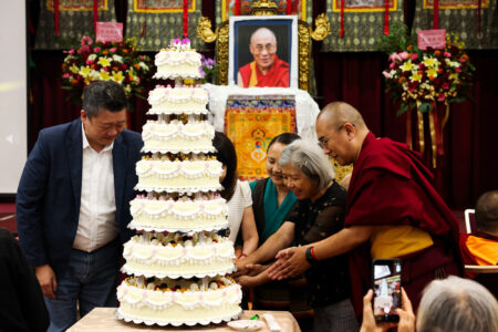Thousands Gather for Dalai Lama’s 90th Birthday in India