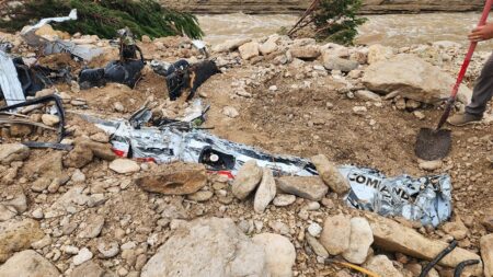 Harrowing photos show what’s left of volunteer fire chief’s vehicle after he was swept away in Texas floods