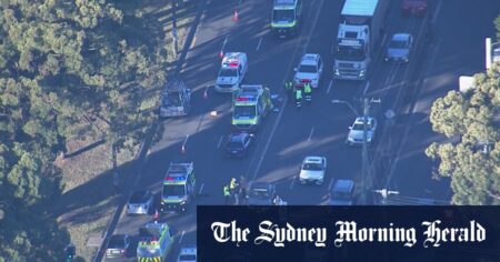 Pedestrian hit by car in Sydney