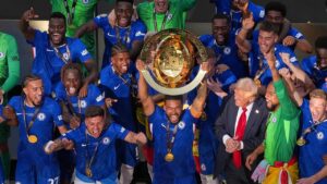 Chelsea star says he was ‘confused’ Trump shared stage as players celebrated Club World Cup win