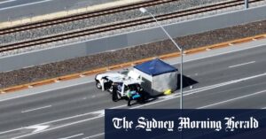 Woman questioned after man found dead on highway