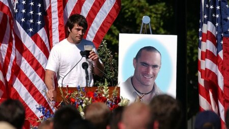 Brother of NFL hero Pat Tillman taken into custody after dramatic fiery crash into California post office