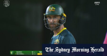 Maxwell gone for golden duck