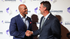 Democratic Party tensions seep into bipartisan group as governors resisting Trump’s agenda reconsider dues
