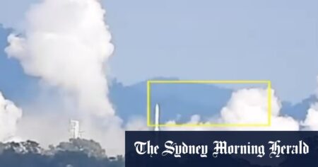 Australian-made rocket crashes shortly after launch