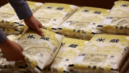 Japan rice prices double, raising pressure on PM