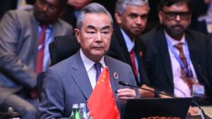 China foreign minister Wang Yi slams South China Sea ruling as ‘farce’ at regional meeting