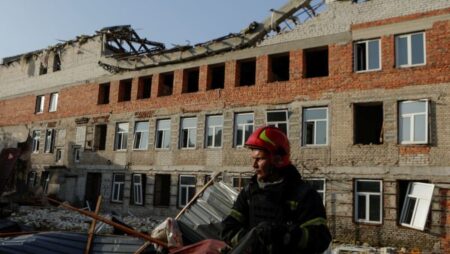 Russian drones strike Ukraine, damaging a maternity hospital