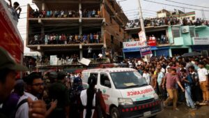 At least 19 killed as Bangladesh air force plane crashes into college campus