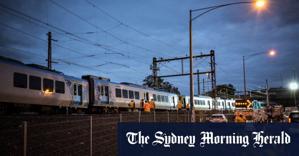 Mernda line and Hurstbridge line suspended as partially-derailed train blocks tracks at Clifton Hill
