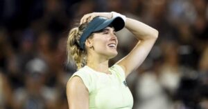 ‘I felt like the old Genie’: Bouchard extends career with first-round win at NBO