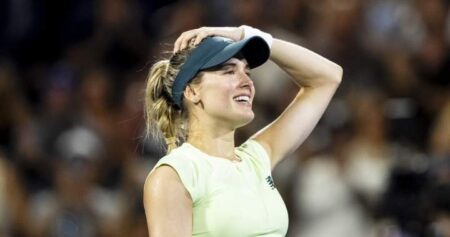 ‘I felt like the old Genie’: Bouchard extends career with first-round win at NBO