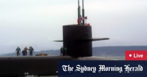 US nuclear submarine arrives in Brisbane; Crisafulli reveals first ‘youth boot camp’ location; European Union reaches 15 per cent trade deal with Trump