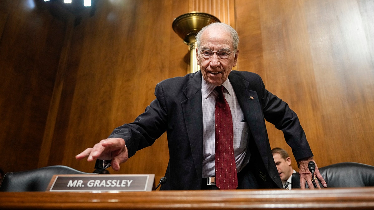 Chuck Grassley in Senate hearing