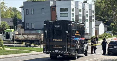 Cyclist killed in collision with dump truck in Calgary’s southwest