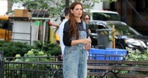 Katie Holmes Just Made Denim Overalls Cool Again — Recreate the Look for 