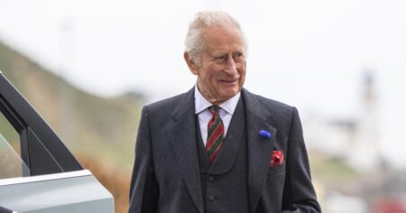 King Charles Rocks a Red Kilt in Scotland: See His Festive Outfit