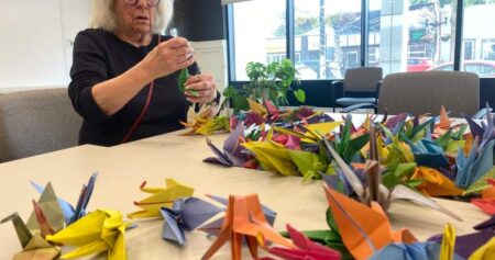 Winnipeg seniors fold 1,000 origami cranes as a message of peace