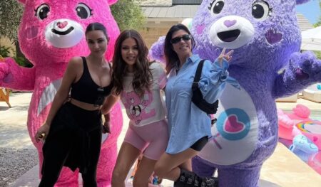 Khloe Kardashian Celebrates 41st Birthday With Sisters Kim and Kourtney at Care Bear-Themed Party