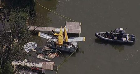 Teenage boy dies after plane crashes into Ontario lake, hitting dock