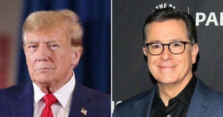Donald Trump Says He’s Not Responsible for Stephen Colbert’s ‘Late Show’ Cancellation