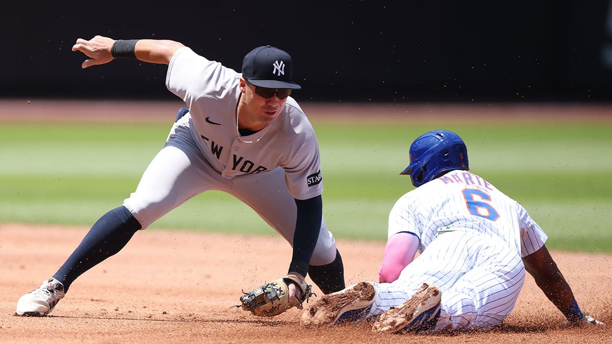 Anthony Volpe tag attempt