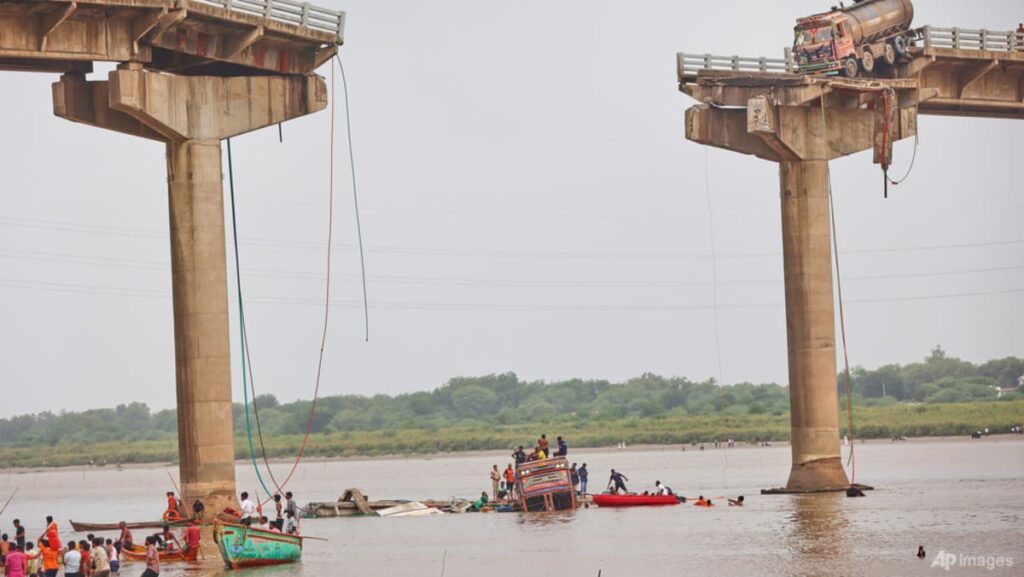 Bridge collapse kills 9 in India’s Gujarat state