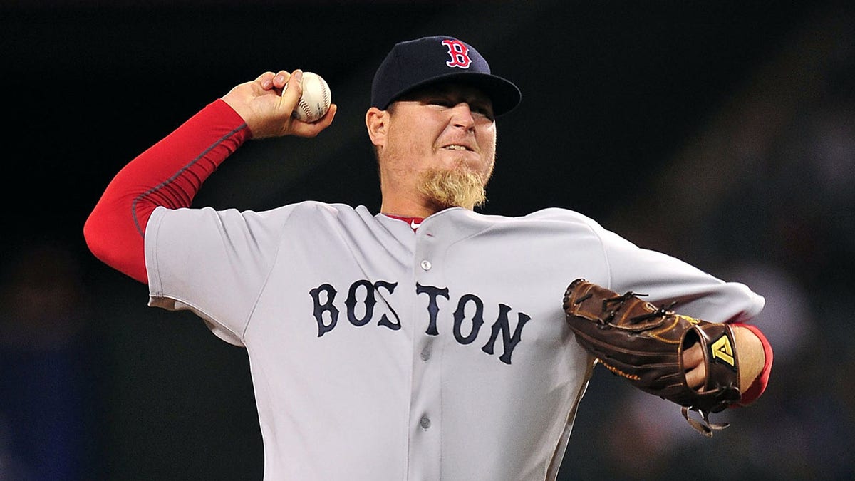 Bobby Jenks with the Red Sox