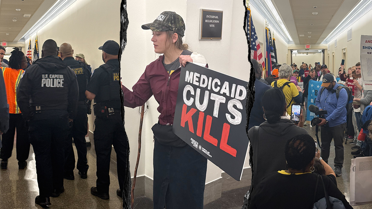 Protestors affiliated with several leftist groups, including the "People's Action Institute," flooded a U.S. congressional office building in Washington, D.C., recently as Congress prepared to vote on the "big beautiful" budget bill backed by President Donald Trump.
