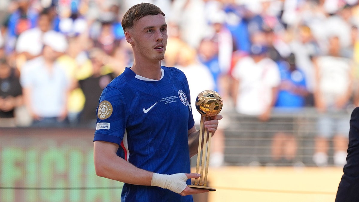 Cole Palmer with the Golden Ball