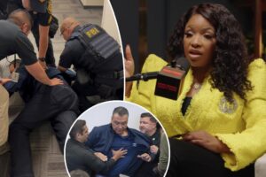 Crockett said she ‘broke down in tears’ watching Alex Padilla get forcibly removed from press conference