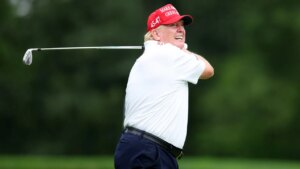 Trump mocks Biden’s golf game after viral video of president’s drive