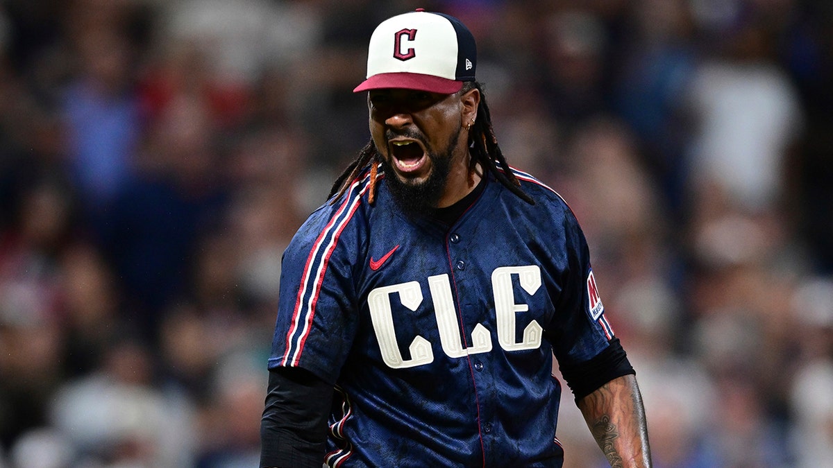 Emmanuel Clase yells