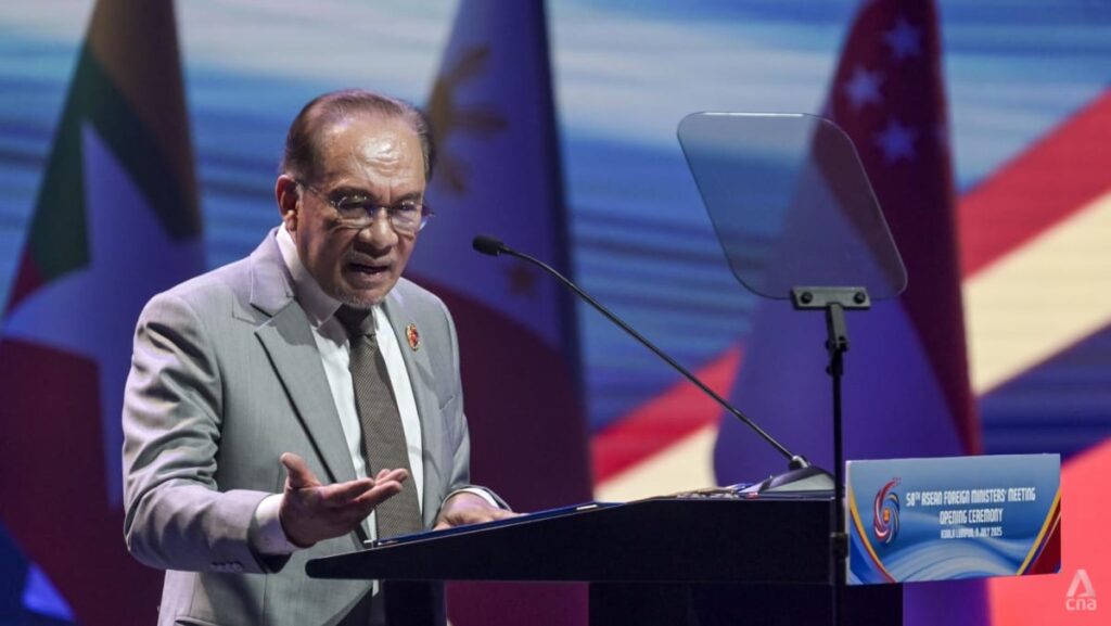 Malaysia’s Anwar slams tariffs as regional meet starts