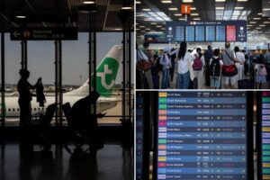 A strike by air traffic controllers is disrupting travel to, from and over France