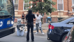 Furious mother-daughter duo viciously attacks driver for moving trash cans reserving parking spot: video