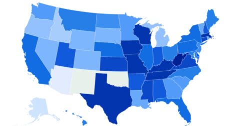 Map Shows States With the Most, Least High School Graduates