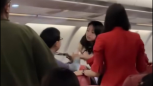 ‘I want to sleep’: Fight erupts on AirAsia X flight after passengers keep talking despite dimmed cabin lights