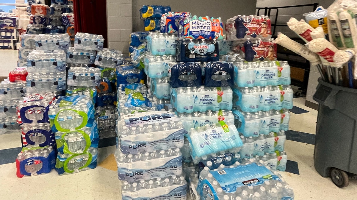 Water bottles at Ingram Elementary