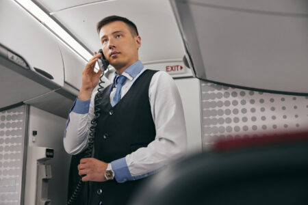 Flight Attendant of 30 Years Makes Pre-Landing Request—It Goes Viral